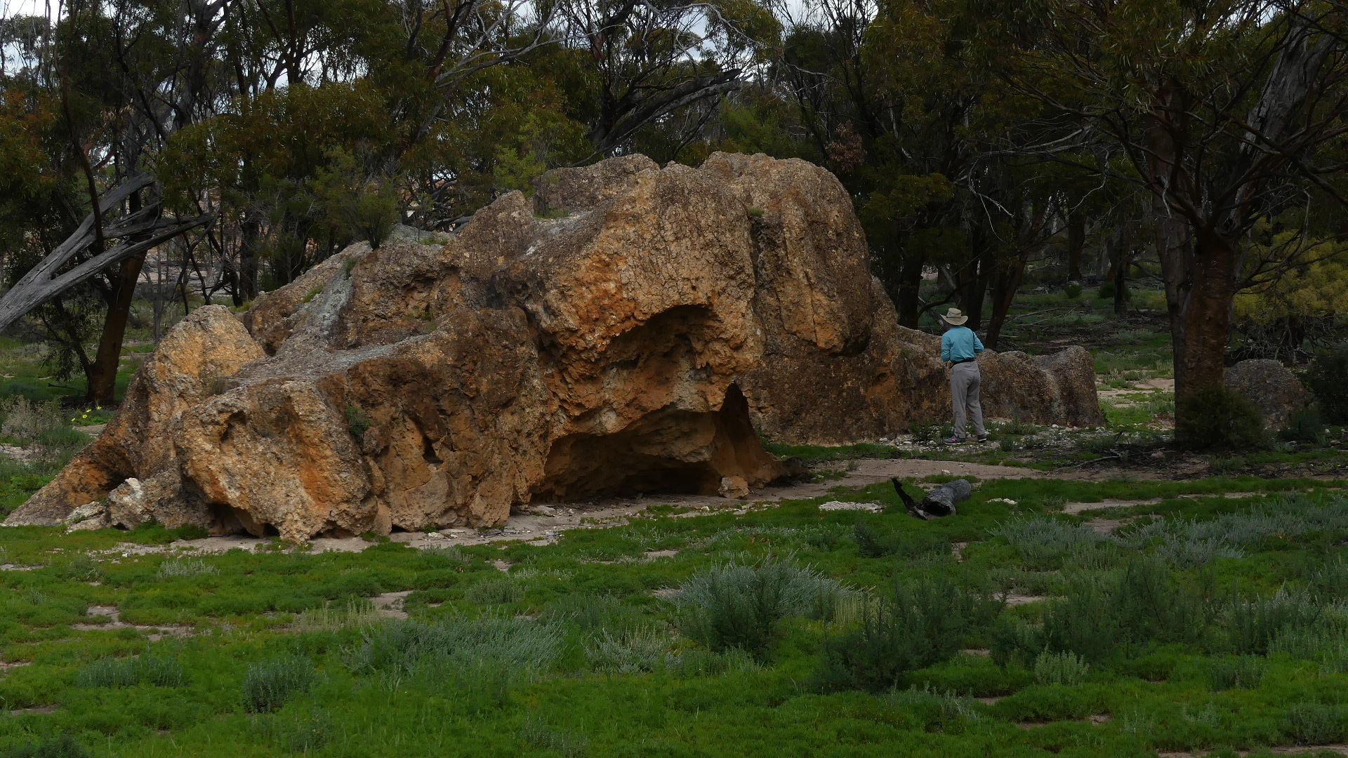 Bagley's Breakaway Fallen rock at Bagleys Breakaway